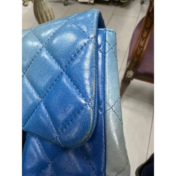 Chanel Limited Edition Blue Degrade Quilted Mini Flap Bag - Picture 10 of 16